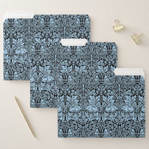 William Morris Brother Rabbit Light Blue Black File Folder