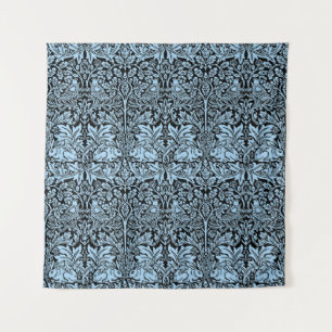 William Morris Brother Rabbit Light Blue Black Tapestry