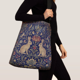 William Morris Brother Rabbit Pattern Crossbody Bag