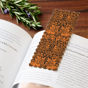 William Morris Brother Rabbit Rust Black Pattern Bookmarks