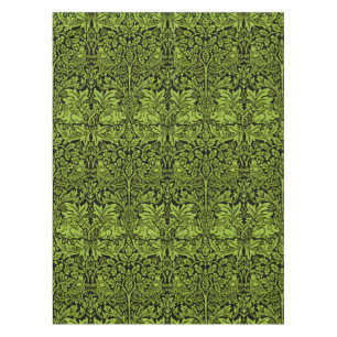 William Morris Brother Rabbit Sage Green Black Tablecloth
