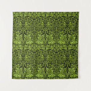 William Morris Brother Rabbit Sage Green Black Tapestry