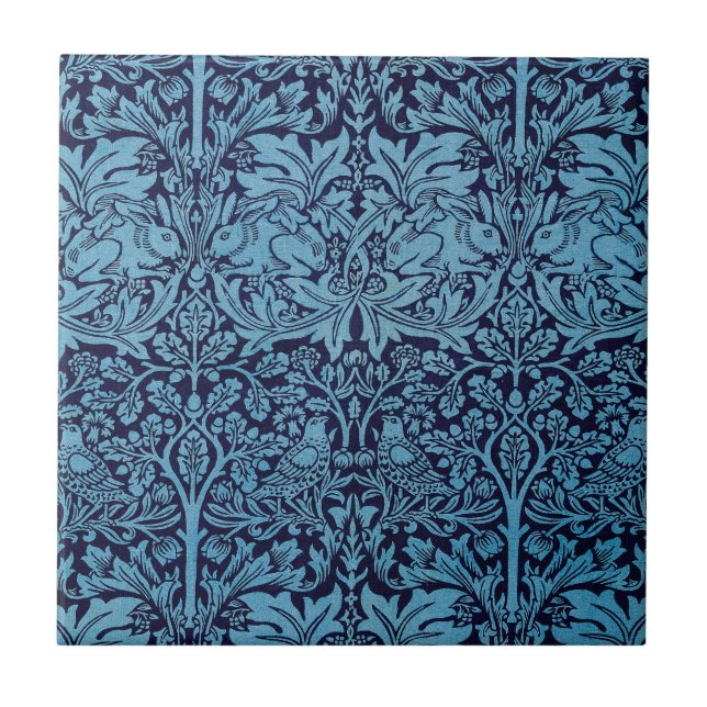 William Morris BrotherRabbit Tile (Front)