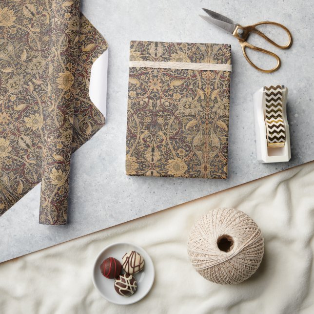 William Morris Bullerswood Carpet Detail Wrapping Paper (Crafts)
