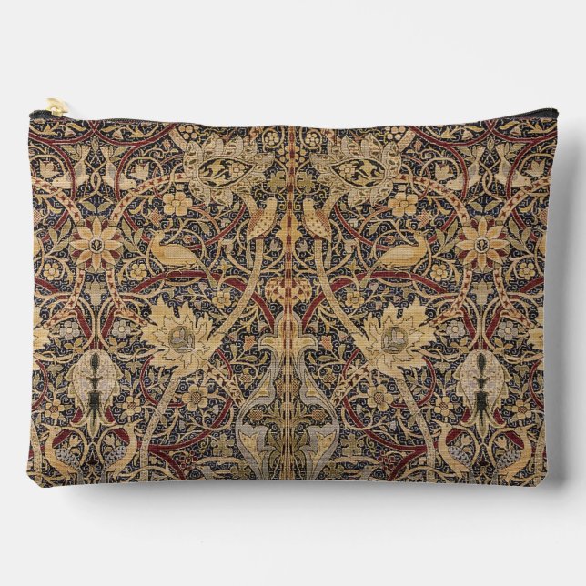 William Morris Bullerswood Carpet Pattern Detail Accessory Pouch (Front)