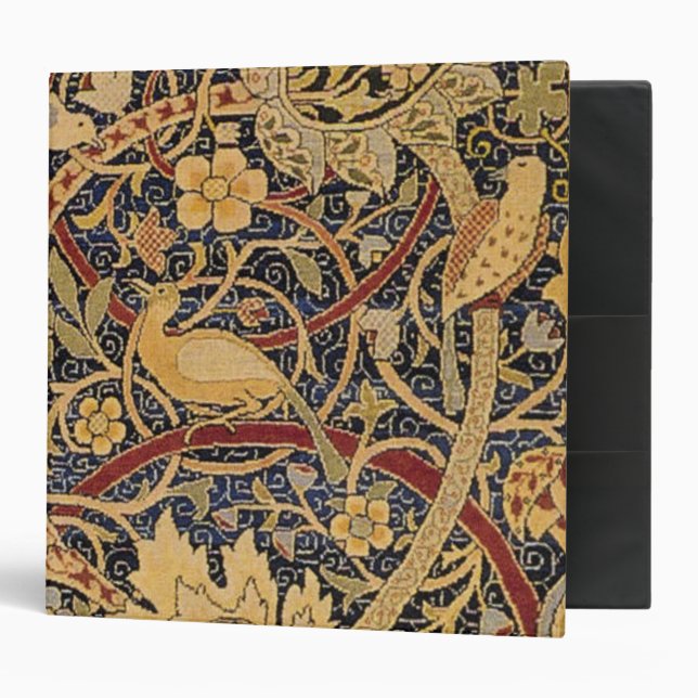 William Morris Bullerswood Faux Tapestry 3 Ring Binder (Front/Inside)