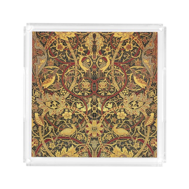 William Morris Bullerswood Faux Tapestry Acrylic Tray (Front)