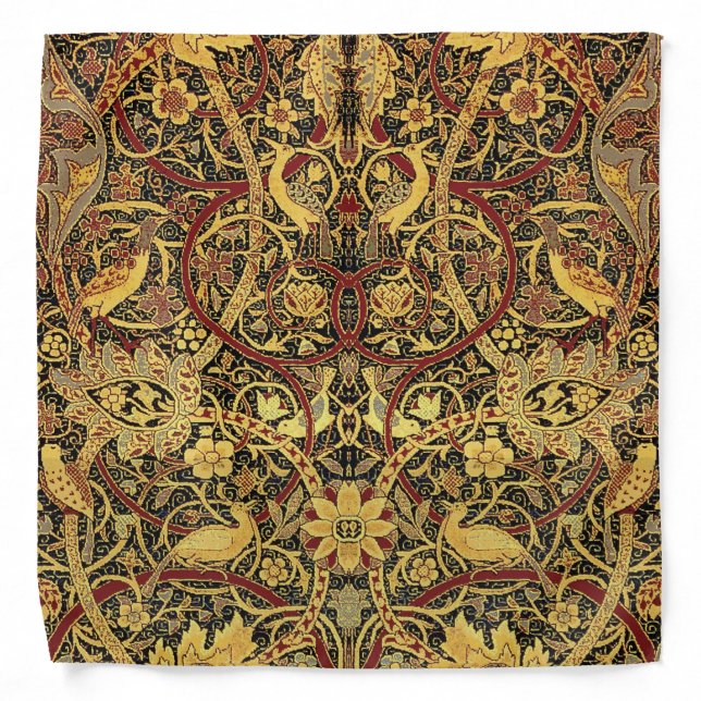 William Morris Bullerswood Faux Tapestry Bandana (Front)