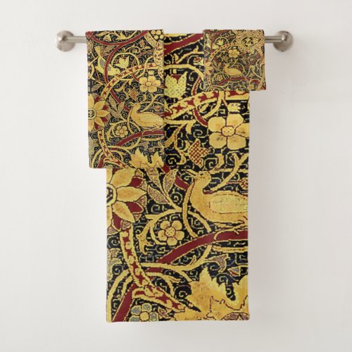 William Morris Bullerswood Faux Tapestry  Bath Towel Set