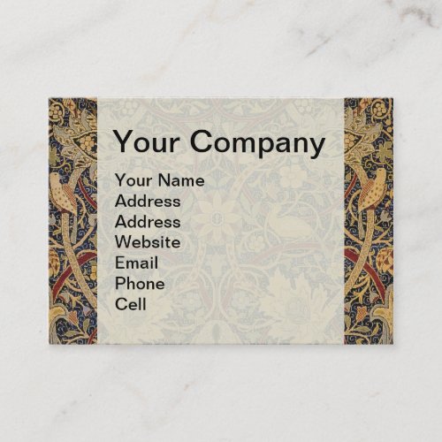 William Morris Bullerswood Faux Tapestry  Business Card