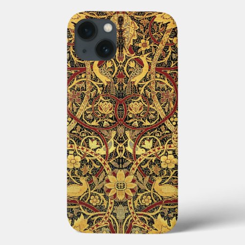William Morris Bullerswood Faux Tapestry  iPhone 13 Case