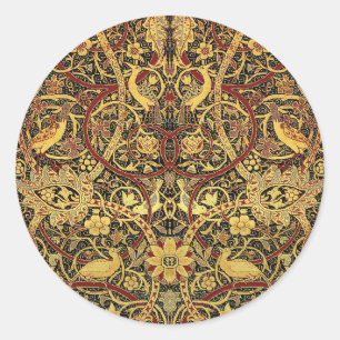 William Morris Bullerswood Faux Tapestry Classic Round Sticker