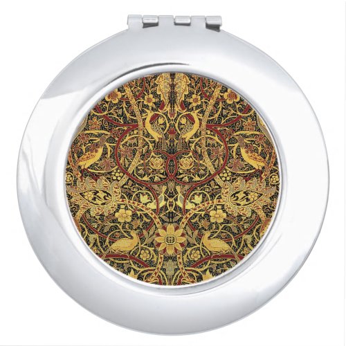 William Morris Bullerswood Faux Tapestry  Compact Mirror