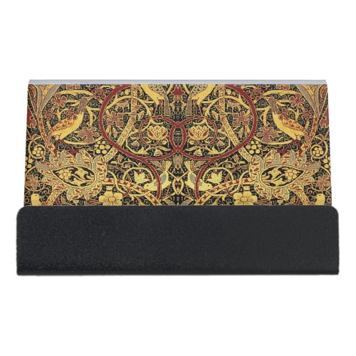 William Morris Bullerswood Faux Tapestry  Desk Business Card Holder