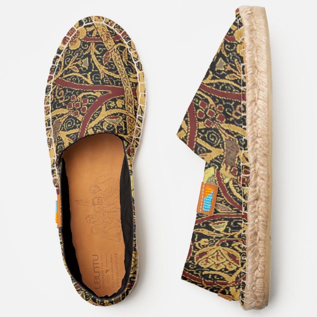 William Morris Bullerswood Faux Tapestry Espadrilles (Side)
