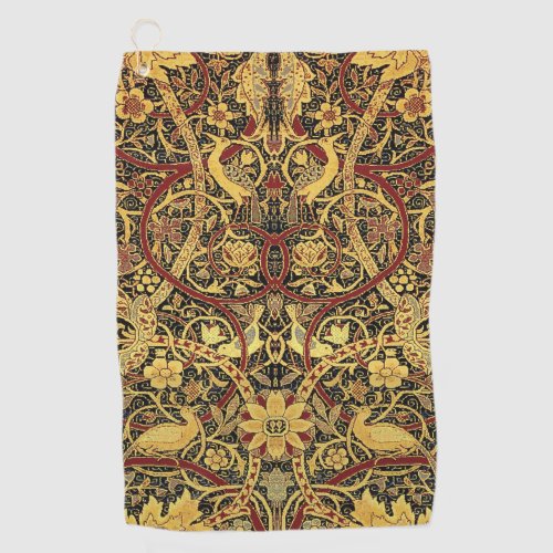 William Morris Bullerswood Faux Tapestry  Golf Towel