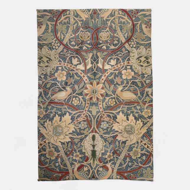 William Morris Bullerswood Faux Tapestry Kitchen Towel (Vertical)