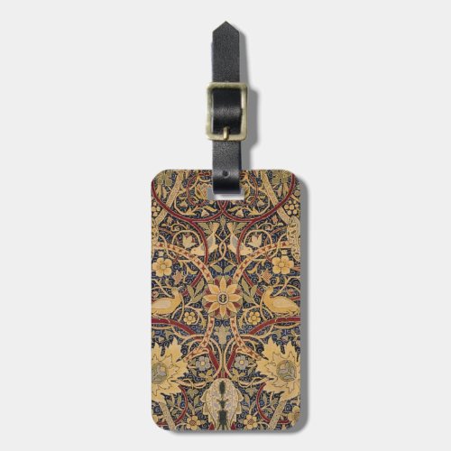 William Morris Bullerswood Faux Tapestry  Luggage Tag