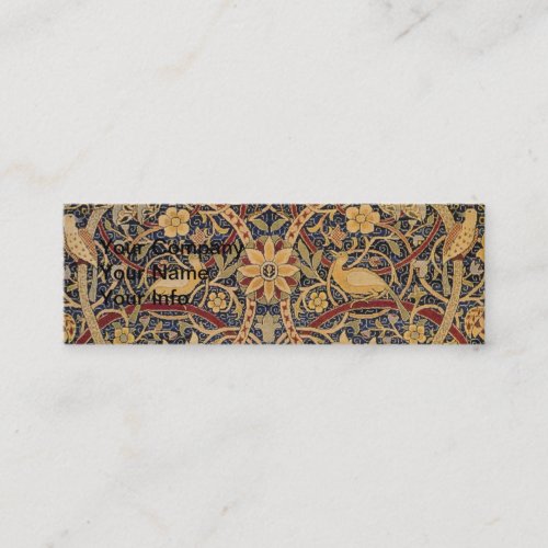 William Morris Bullerswood Faux Tapestry  Mini Business Card