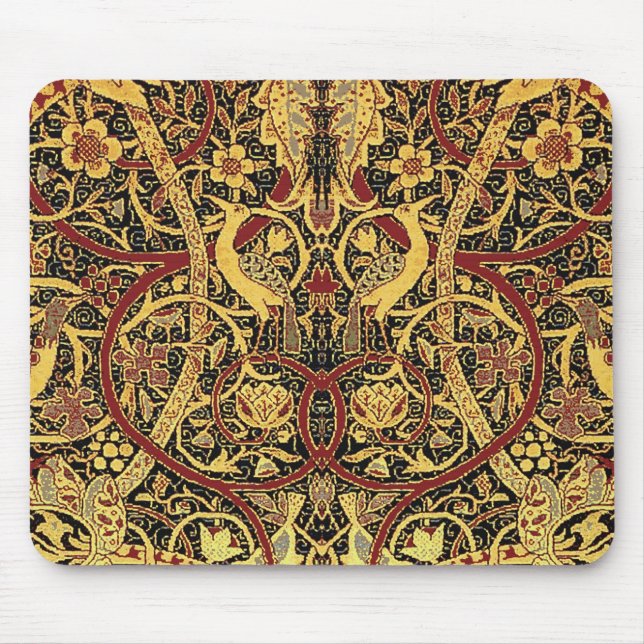 William Morris Bullerswood Faux Tapestry Mouse Pad (Front)