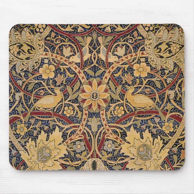 William Morris Bullerswood Faux Tapestry Mouse Pad (Front)