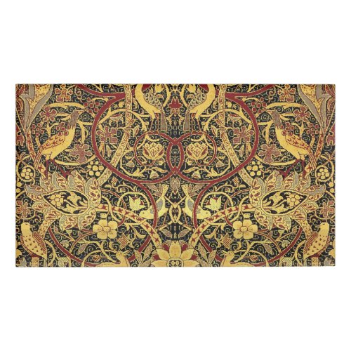 William Morris Bullerswood Faux Tapestry  Name Tag