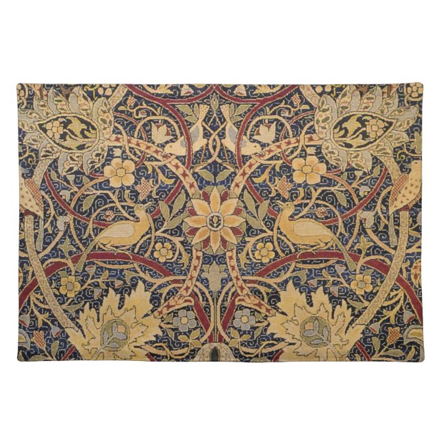 William Morris Bullerswood Faux Tapestry Placemat (Front)