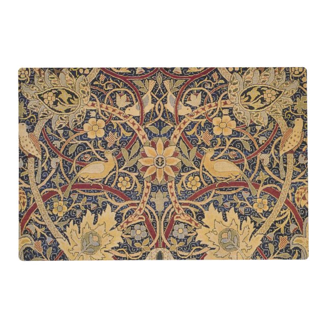 William Morris Bullerswood Faux Tapestry Placemat (Front)