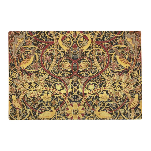 William Morris Bullerswood Faux Tapestry Placemat (Front)