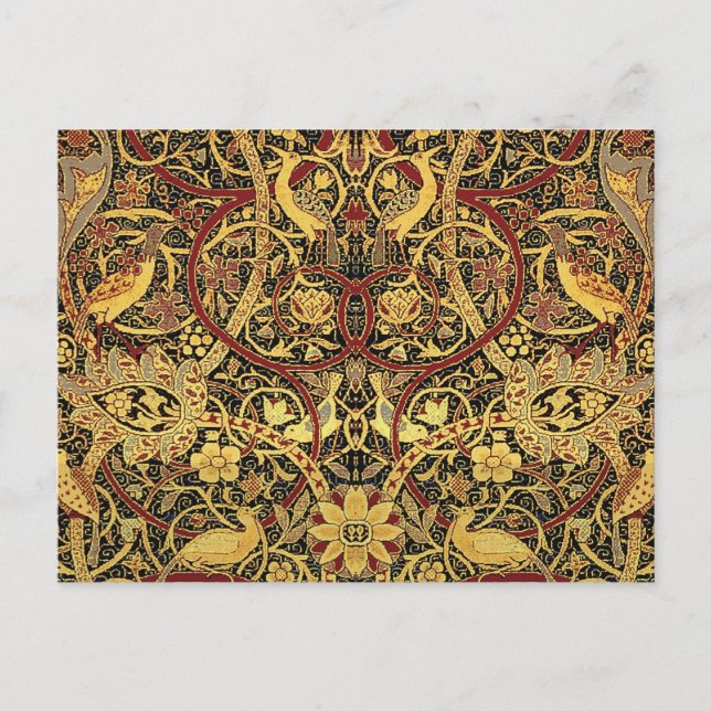 William Morris Bullerswood Faux Tapestry Postcard (Front)