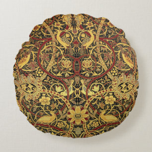 William Morris Bullerswood Faux Tapestry Round Pillow