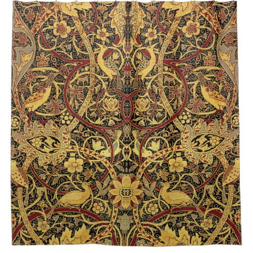 William Morris Bullerswood Faux Tapestry  Shower Curtain