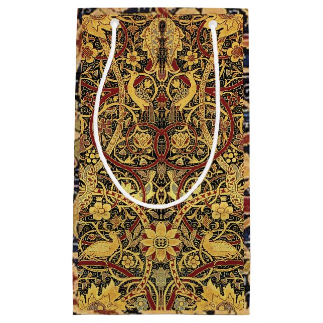 William Morris Bullerswood Faux Tapestry Small Gift Bag (Front)