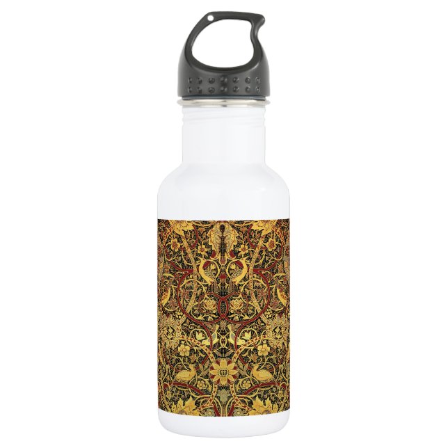 William Morris Bullerswood Faux Tapestry Water Bottle (Front)