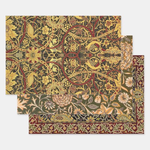 William Morris Bullerswood Faux Tapestry  Wrapping Paper Sheets