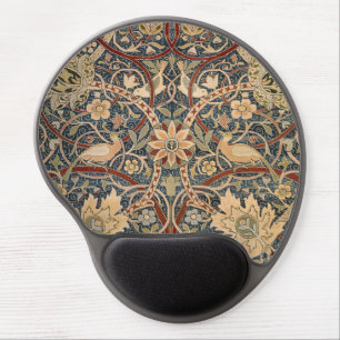 William Morris Bullerswood Vintage Bird Art Gel Mouse Pad