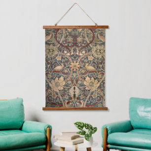 William Morris Bullerswood Vintage Bird Art Hanging Tapestry