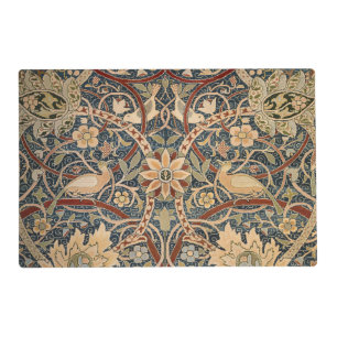 William Morris Bullerswood Vintage Bird Art Placemat