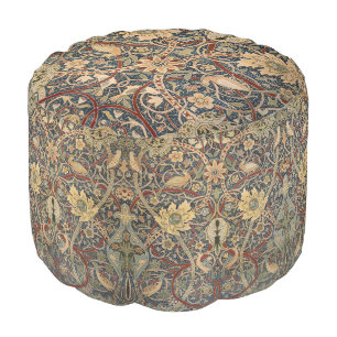 William Morris Bullerswood Vintage Bird Art Pouf