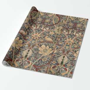 William Morris Bullerswood Vintage Bird Art Wrapping Paper