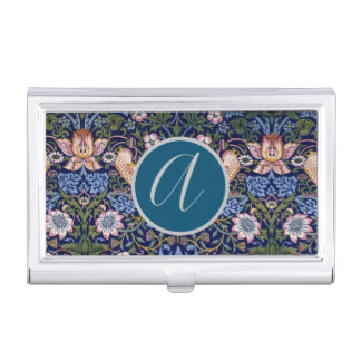 William Morris Business Card Holder CUSTOM INITIAL