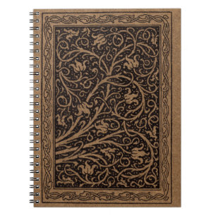 William Morris Campion Tooled Leather Damask Notebook