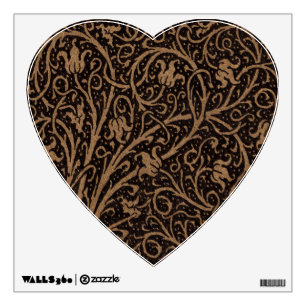 William Morris Campion Tooled Leather Damask Wall Decal