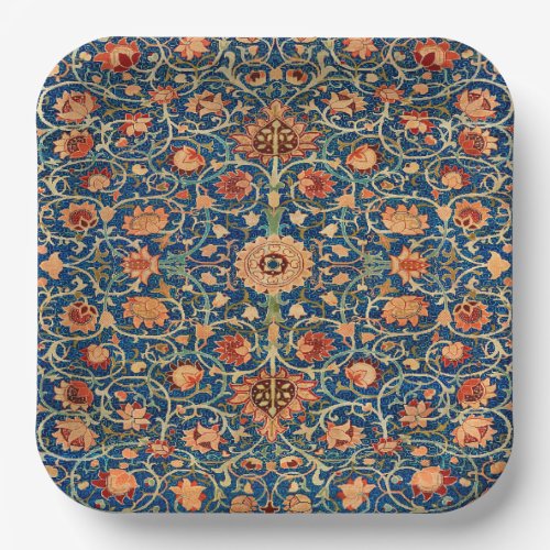 William Morris Carpet Design Paper Plates