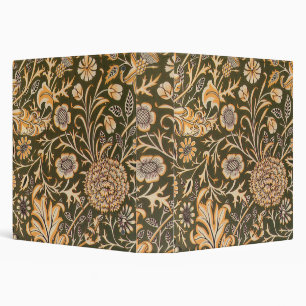 William Morris Cherwell Antique Floral Pattern 3 Ring Binder