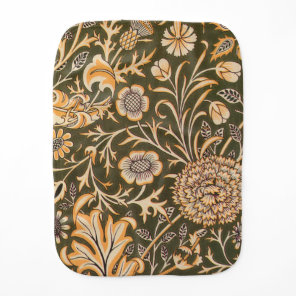 William Morris Cherwell Antique Floral Pattern Baby Burp Cloth