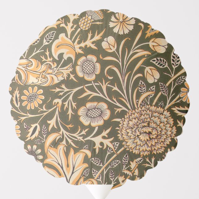 William Morris Cherwell Antique Floral Pattern Balloon (Front)