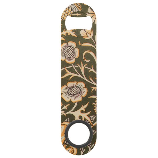 William Morris Cherwell Antique Floral Pattern Bar Key (Front)