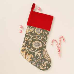 William Morris Cherwell Antique Floral Pattern Christmas Stocking
