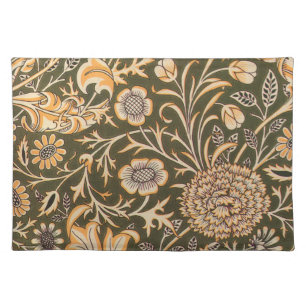 William Morris Cherwell Antique Floral Pattern Cloth Placemat